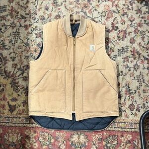 Vintage Carhartt Men's Brown/tan Work Vest